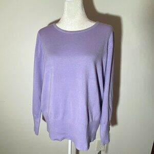 NWT Women's JM Collection Purple Sweater - Size 1X